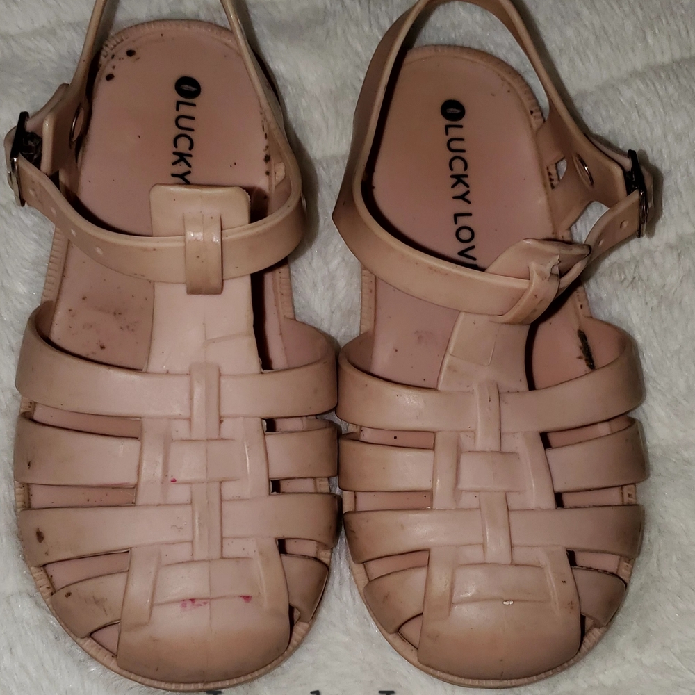 👡 LuckyLove Jelly Sandals |toddler Size 9 GUC 🌸🤎